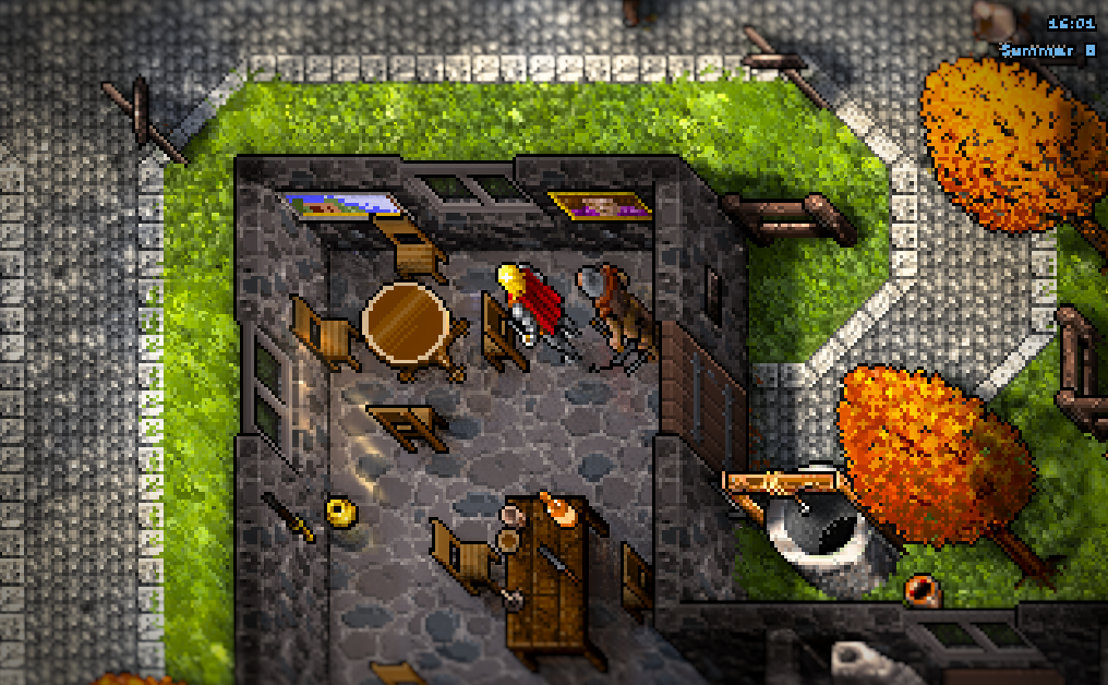 Inside a Trinsic house at 16:00, relit