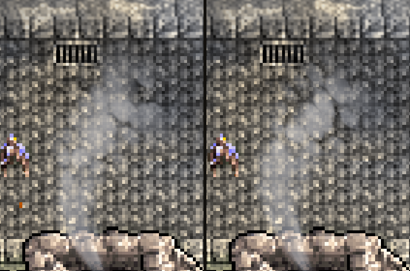 A chimney plume close up, a second apart