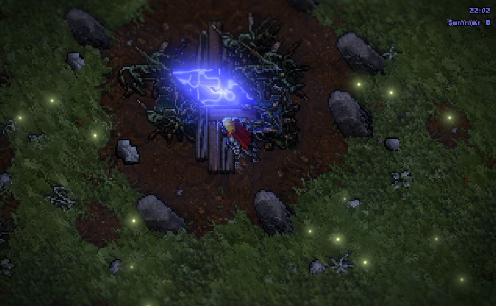 The moongate near Trinsic at night, relit