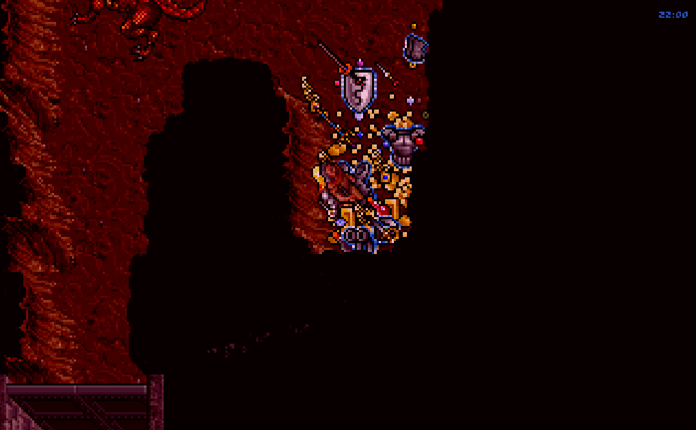 A dungeon treasure room, original