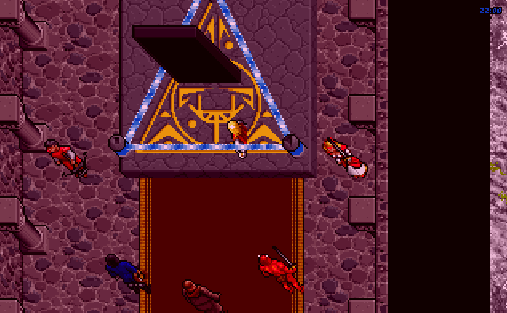 The Black Gate on its dais, original