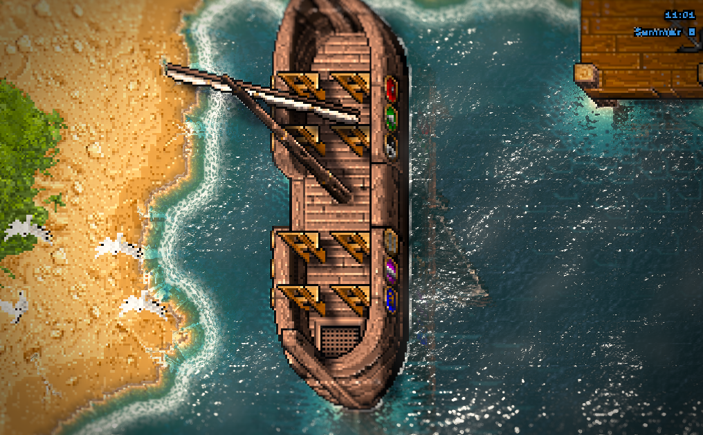 A ship sailing, relit
