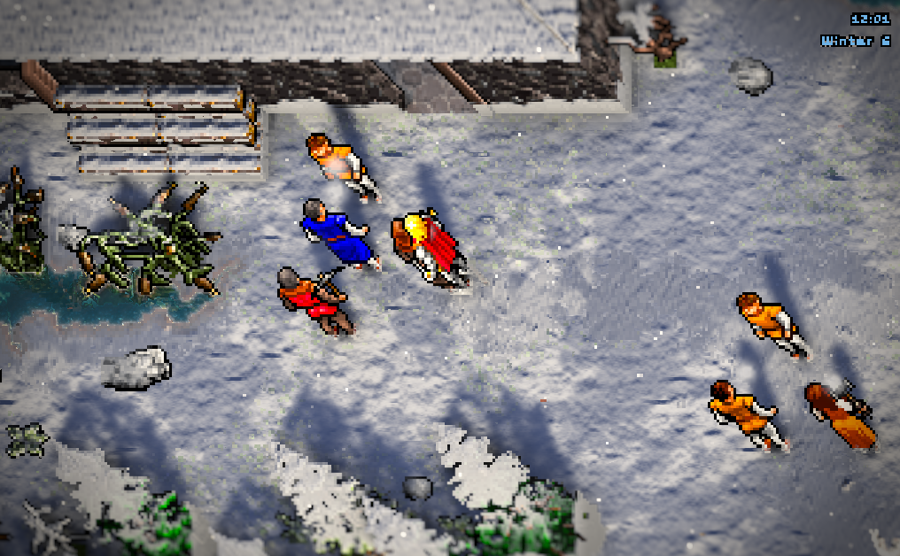 Minoc in winter under deep snow, relit